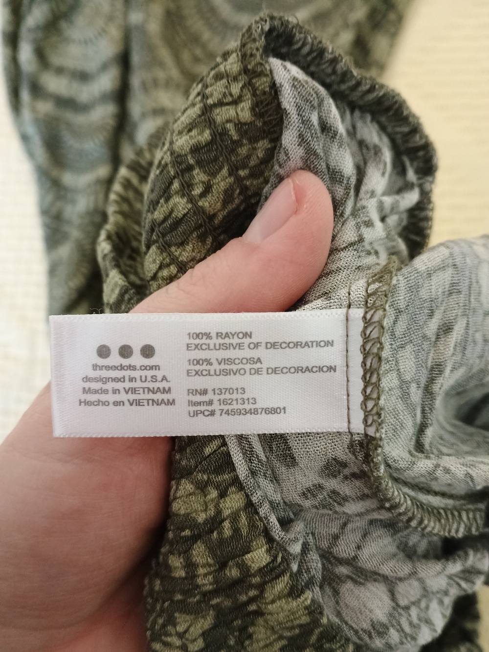 three dots Olive Pull-On Wide Leg Pants - Picture 8 of 9